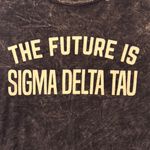 Sigma Delta Tau Sorority University Greek Life Colortone Tee Shirt, XL Black Photo 1