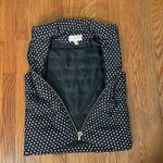 Michael Michael Kors Black & White Polka‎ Dot Puffer Vest Size Small Photo 2
