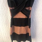 LOLA Bodycon Bandage Dress Brown Size M Photo 2