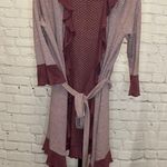 Lili's Closet Striped Ruffled Cardigan Purple Photo 1
