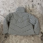 12th Tribe  Houndstooth Black and White Women's Puffer Jacket Size Large Photo 1