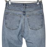 Topshop Jeans Women 4 28" Blue Straight Light Wash High Rise Fading Whiskering Photo 3