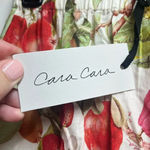 Cara Cara Women's 100% Cotton Tropical Fruit Ivory Melaine Midi Skirt Size XS Red Photo 4