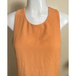 Mango NWT MNG Crepe Mini Strap Back Orange  Shift Dress  Womens Size 2 Photo 2