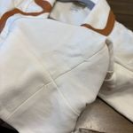 Graeme Black Vintage Jacket Blazer Cream Bone Leather Trim Tan M Coastal Career Size M Photo 10