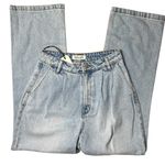 Rolla’s Chloe Pleat High Rise Denim Jeans Light Blue Size 25 Blue Photo 6