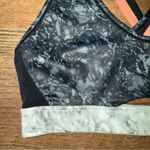 Brooks  Black and Gray Marble Print Women's Sports Bra Photo 2