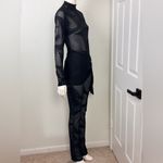 Unbranded Black Sheer Long Sleeve Jumpsuit Photo 8