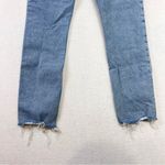 AGOLDE Jeans “Merrel” 25 Blue Cotton Blend Straight Leg Raw Hem Mid Rise Womens Photo 9