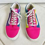 Vans Old Skool Neon Color- Block Skate Shoe - Yellow - Purple- Pink Size:8 Photo 0