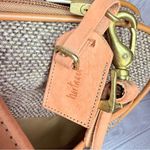 Vintage Hartman leather tweed damask travel rolling luggage suitcase garment bag Gray Photo 9