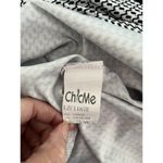 Chic Me  Black & White Geometric Print V Neck Midi Sheath Dress Womens Size Medium Photo 6