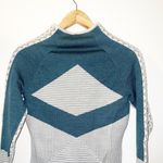 Smartwool  lifestyle merino wool blend dacono ski full zip teal gray sweater new Photo 11