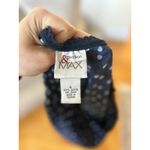 Vintage Y2K Navy Blue Tone on Tone Polka Dot Slip Skirt Size 6 Photo 1