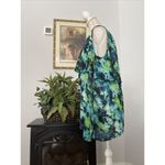 Dress Barn  Plus-Size 2X Tank Top Layered Blue Green Tie Dye Boho Photo 2