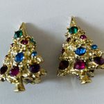 Vintage Christmas Tree Rhinestone Clip Photo 0