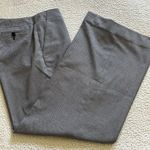 Calvin Klein Womens Mid-rise Flat Front Wide Leg Black /White Tweed Pants Size 2 Photo 2