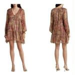 Anthropologie NEW Raga Size Small Dress Mini Boho Long Sleeve Tassels Photo 1