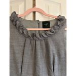 J.Crew  Wool Blend Ruffle Neck Suiting Dress – Size 10 Photo 1