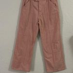 Forever 21 pink pleated double button wide leg jeans Photo 6