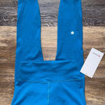 Lululemon Wunder Train Mesh Panel High Rise 25” Hawaiian Blue Size 4 NWT Photo 0