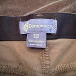 Democracy ‎ "Ab"Solution Slim Straight Ankle Corduroy Pants Green Size 12 Photo 4