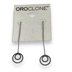 Saks 5th Avenue VTG Oroclone sterling silver Long Swing Pierced Earrings Photo 1