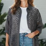 Sundress eyelet shirt dress bell sleeves Xs/small Black Photo 0