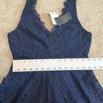 Soprano  small lace overlay v neck fit and flare dress D4 2418 Photo 6