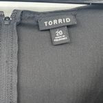 Torrid Surplice Sheath Dress Sz 20 Sleeveless Classic Timeless Neutral Y2K LBD Photo 9