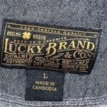 Lucky Brand  Gray Quarter Zip Sweater Size Large Photo 2