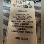 Tahari 100% Linen Blue White Stripe High Rise Wide Leg Pants. Coastal Resort’s Photo 6