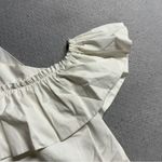 ZARA  Women’s Chic Off-Shoulder Ruffle White Blouse Size XSmall EUC Photo 2
