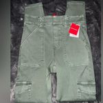 Spanx Stretch Twill Ankle Cargo Pant in Soft Sage Green Size Small Photo 6