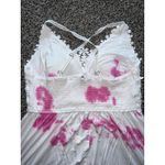 White Birch  Women's‎ Tie Dye White lace padded tank top size XL Photo 4