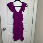 ZARA  purple blogger favorite ruched sleeveless dress‎ size XS Photo 8