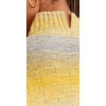 Pilcro Anthropologie  Cropped Mock-Neck Sweater Yellow Grey Size S Photo 5