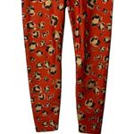 Carbon 38 Womens Printed High Rise 7/8 Legging Orange Animal Camo Size Small Photo 3