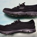 Skechers Black Sketchers Memory Foam Air Cooled Slip On Athletic Shoes 8.5 Photo 0