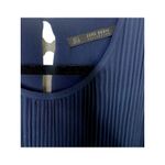 ZARA  Chiffon Pleated Sleeveless Blouse Flowy Tank Top Blouse S Navy Blue #4325 Photo 5