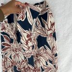 Rachel Zoe Midi Faux Wrap Skirt Womens L Multicolor Floral Linen Elastic Waist Photo 1