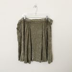 Torrid [] Olive Green Mineral Wash Button Front Skirtall A-Line Mini NWT Size 1X Photo 4