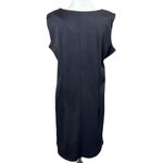 Ellen Parker Black & White Geometric Lace Sleeveless Sheath Dress Womens Size L Size L Photo 2