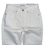 Loft NWT Curvy High Rise Skinny Jeans White Women’s 25 Ankle Length Frayed Hem Photo 3