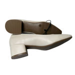 Liz Claiborne Liz Claiborne Cream Low Block Heel Square Toe Pumps Classic Office Shoes Size 7 Photo 6