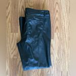 Wild Fable  Womens Low Rise Flare Classic Vegan Leather Pants BLACK sz 14 Photo 10