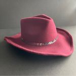 Scala  | Burgundy Wool Wire Brim Fedora Hat Photo 4