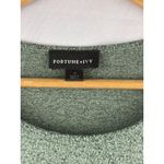 Fortune + Ivy  Womens Green Button Accent 3/4 Sleeve Top Size S Photo 1