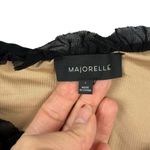 Majorelle Jardin Darling Ruched Dress in Black Lace Up Front Bodycon Size Large Photo 12