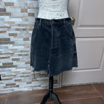 We The Free - black distressed denim jeans skirt Sz 31 Photo 2